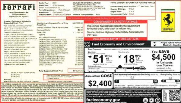 Used 2021 Ferrari SF90 Stradale for sale Sold at Maserati of Greenwich in Greenwich CT 06830 2