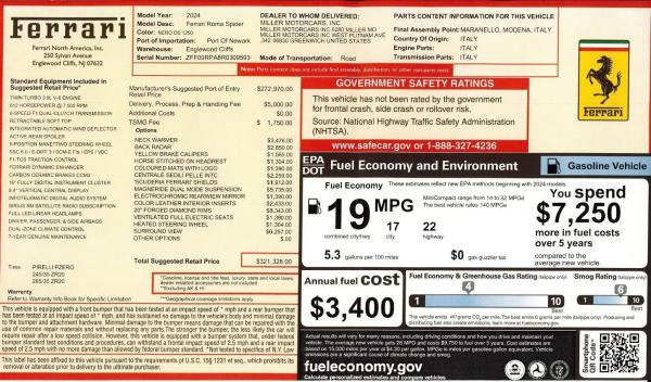 Used 2024 Ferrari Roma Spider for sale $289,900 at Maserati of Greenwich in Greenwich CT 06830 2