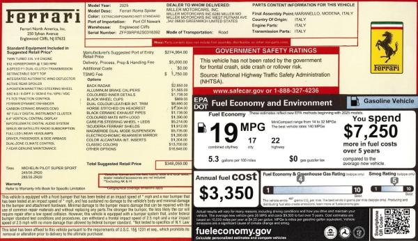 Used 2025 Ferrari Roma Spider for sale $335,900 at Maserati of Greenwich in Greenwich CT 06830 2