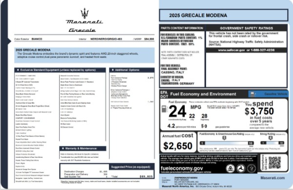 Used 2025 Maserati Grecale Modena for sale $61,116 at Maserati of Greenwich in Greenwich CT 06830 27