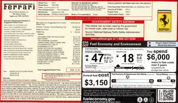 Used 2025 Ferrari 296 GTB for sale $335,900 at Maserati of Greenwich in Greenwich CT 06830 2